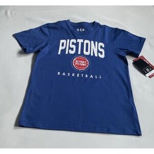 NBA Detroit Pistons  Basketball. T-chirt  Blue Boys Size 10-12